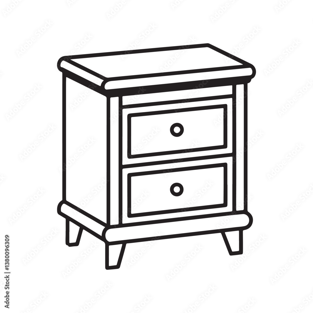 bed side table icon vector bed side table icon vector