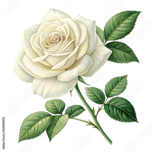 vector illustration of rose