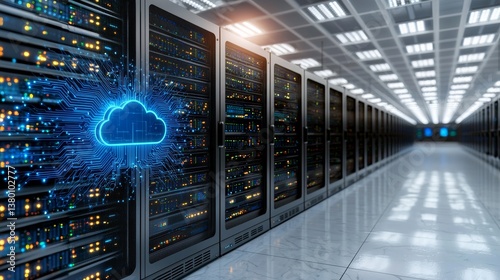 Diving into the Future of Technology: A Stunning Server Room Featuring Cutting-Edge Cloud Computing Innovations That Redefine the Serverless Architecture in Modern Networks