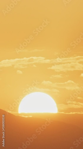 Sunrise Sky. Bright Dramatic Sky With Fluffy Clouds. Yellow, Orange, Blue And Magenta Colours