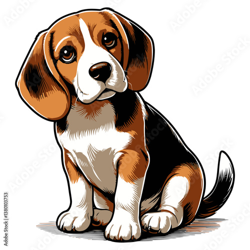 Beagle vector and illustrations