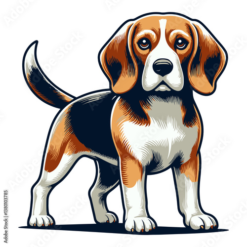 Beagle vector and illustrations