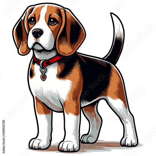 Beagle vector and illustrations