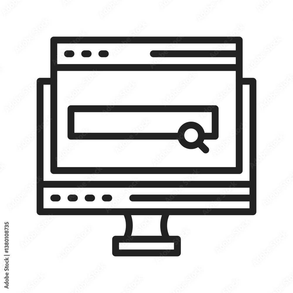 Find on Internet icon vector image. Suitable for mobile apps, web apps and print media. Find on Internet icon vector image. Suitable for mobile apps, web apps and print media.