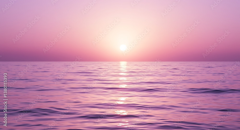 Fototapeta premium Amethyst Horizon AI Generated