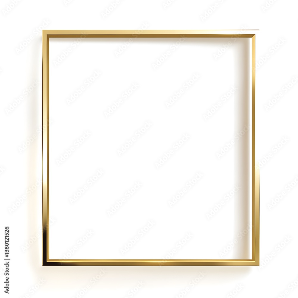 gold square frame, generation AI gold square frame, generation AI