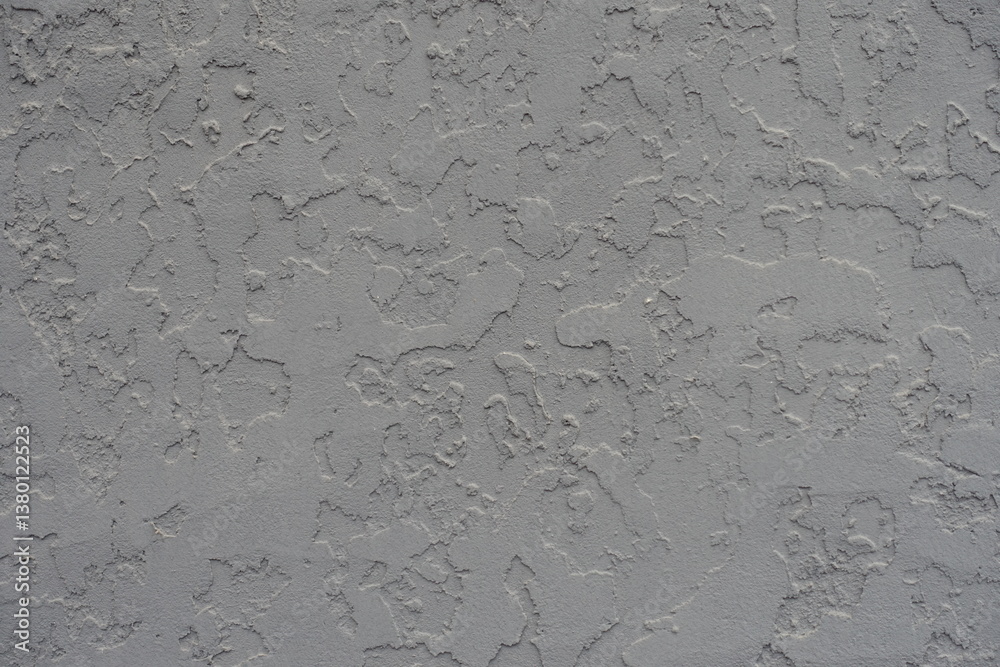 Fototapeta premium Backdrop - gray wall with troweled dash stucco finish