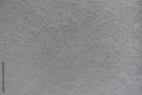 Obraz na płótnie Background - gray wall with troweled dash stucco finish w salonie