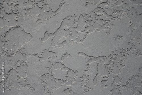 Obraz na płótnie Close shot of gray wall with troweled dash stucco finish w salonie