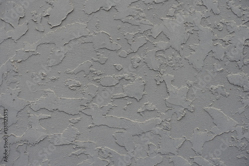 Obraz na płótnie Closeup of gray wall with troweled dash stucco finish w salonie