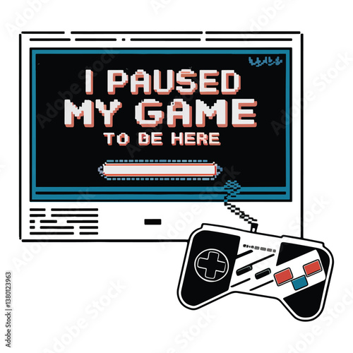 Gaming t shirt design or Gamer  T shirt Vector
