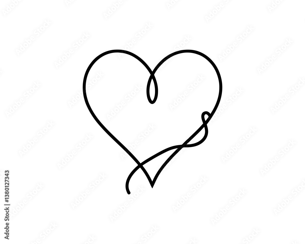 Heart logo design icon symbol vector template. Outline love heart logo icon vector illustration. Heart logo design icon symbol vector template. Outline love heart logo icon vector illustration.