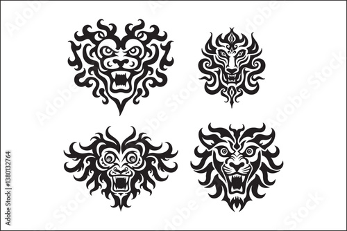 Cool Barongsai Silhouette – Chinese Lion Dance Vector Art
Barongsai Cow Vector – Traditional Lion Dance Silhouette Design
Chinese Festival Barongsai – Elegant Lion Dance Vector Illustration
Barongs