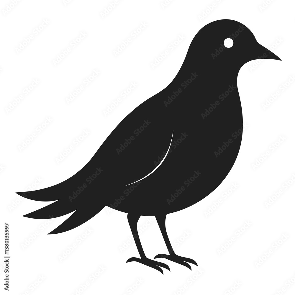 Fototapeta premium Birds icon silhouette vector illustration
