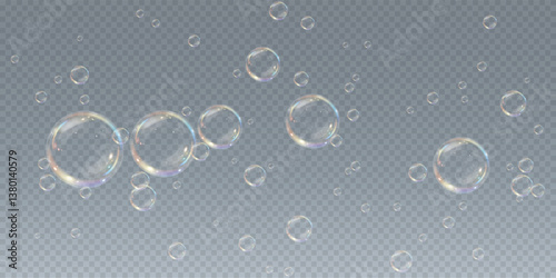 Colorful Watercolor Soap Bubbles — Transparent Spheres with Bright Foam, Dripped Texture, and Joyful Liquid Shapes for Cute Textile, Wallpaper, or Art Designs