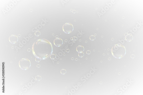 Colorful Watercolor Soap Bubbles — Transparent Spheres with Bright Foam, Dripped Texture, and Joyful Liquid Shapes for Cute Textile, Wallpaper, or Art Designs