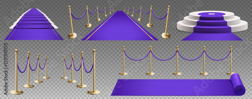 Purple carpet element Collection