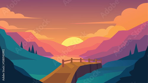 sunrise over the mountains