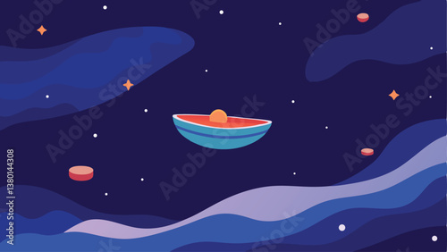 rocket in the night
