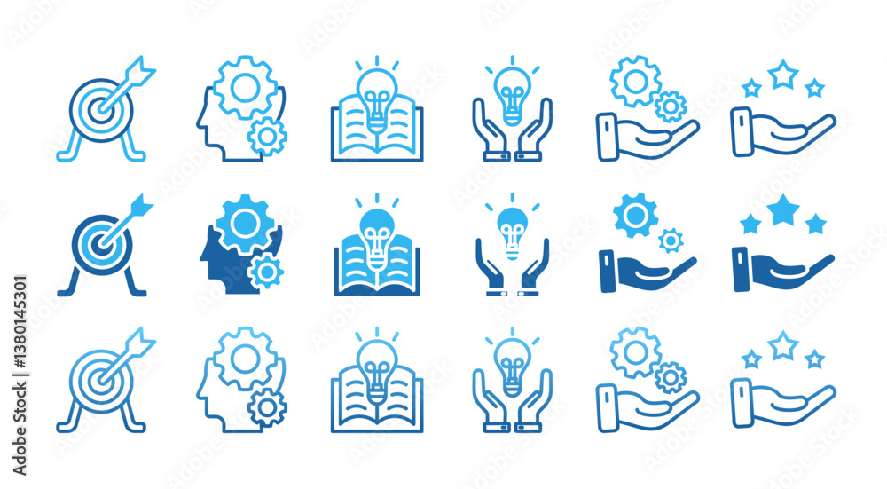 INTERNSHIP icon set with multiple style goal, skills, knowledge, mentoring, practice, opportunity, and training INTERNSHIP icon set with multiple style goal, skills, knowledge, mentoring, practice, opportunity, and training