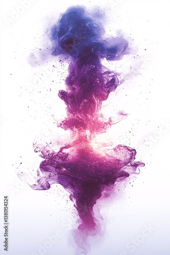 Colorful Abstract Smoke and Ink Flowing Artistic Background