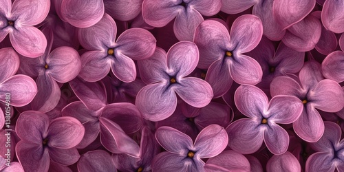 Purple Lilac Flowers Background, Romantic Floral Texture, Spring Blossom Nature Wallpaper