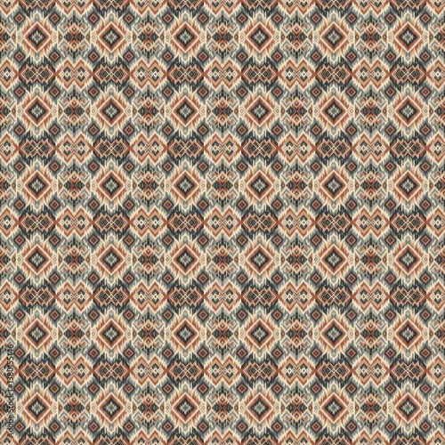 Seamless Ikat Print Pattern – Textile and Fashion Design for Trendy Fabrics