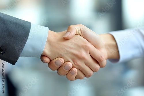 young business people meeting office handshake hand shake shaking hands teamwork group contract agreement black happy smiling success partnership introduction greeting businesswoam, Generative AI