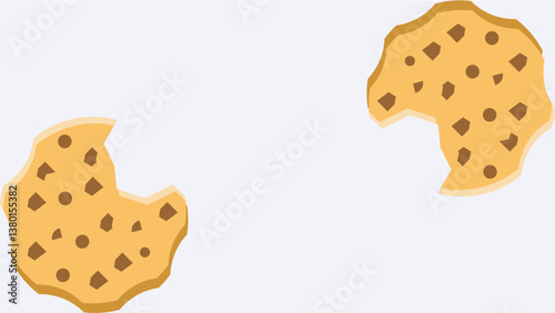 delicious cookies background design