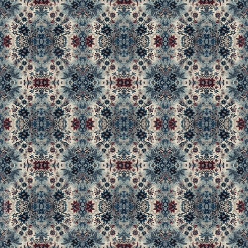 Seamless Ikat Print Pattern – Textile and Fashion Design for Trendy Fabrics