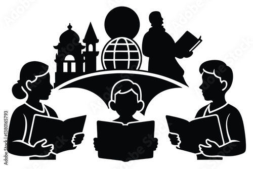 Important Historical Events Vector Illustration Collection