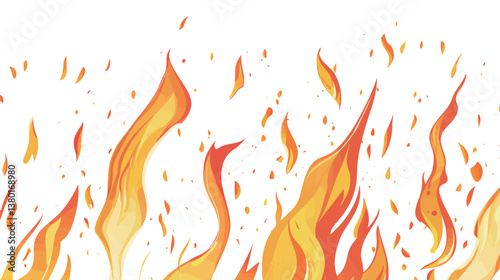 A striking and vivid vector graphic design showcasing a fire-blown texture, capturing the dynamic movement and chaotic beauty of flames as they spread across the surface.