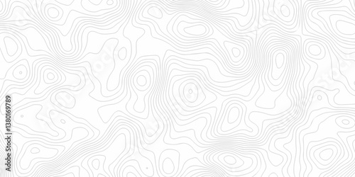 Abstract minimal The patter discovery vector topo map. creative discovery White wave grid stripe line map topography. vector geographic contour mounted map background.	