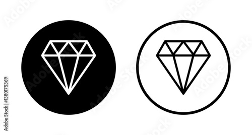 Diamond icon logo design. diamond gems sign and symbol