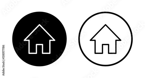 House icon logo design. Home sign and symbol