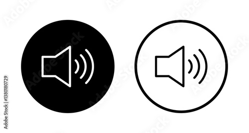 Speaker icon logo design. volume sign and symbol. loudspeaker icon. sound symbol