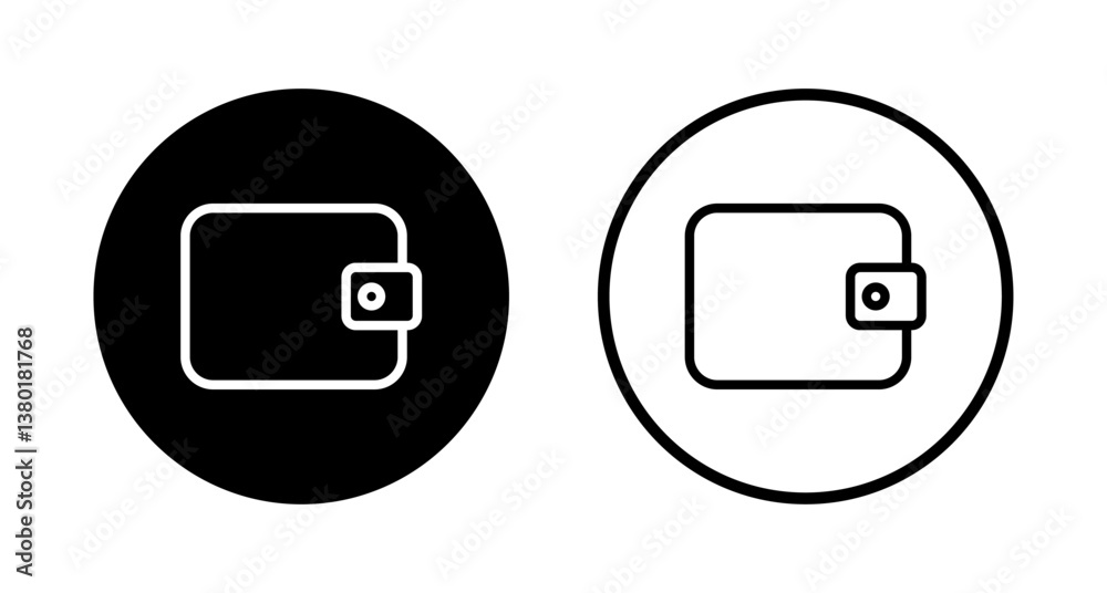 Wallet icon logo design. wallet sign and symbol Wallet icon logo design. wallet sign and symbol