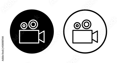 Video icon logo design. video camera sign and symbol. movie sign. cinema