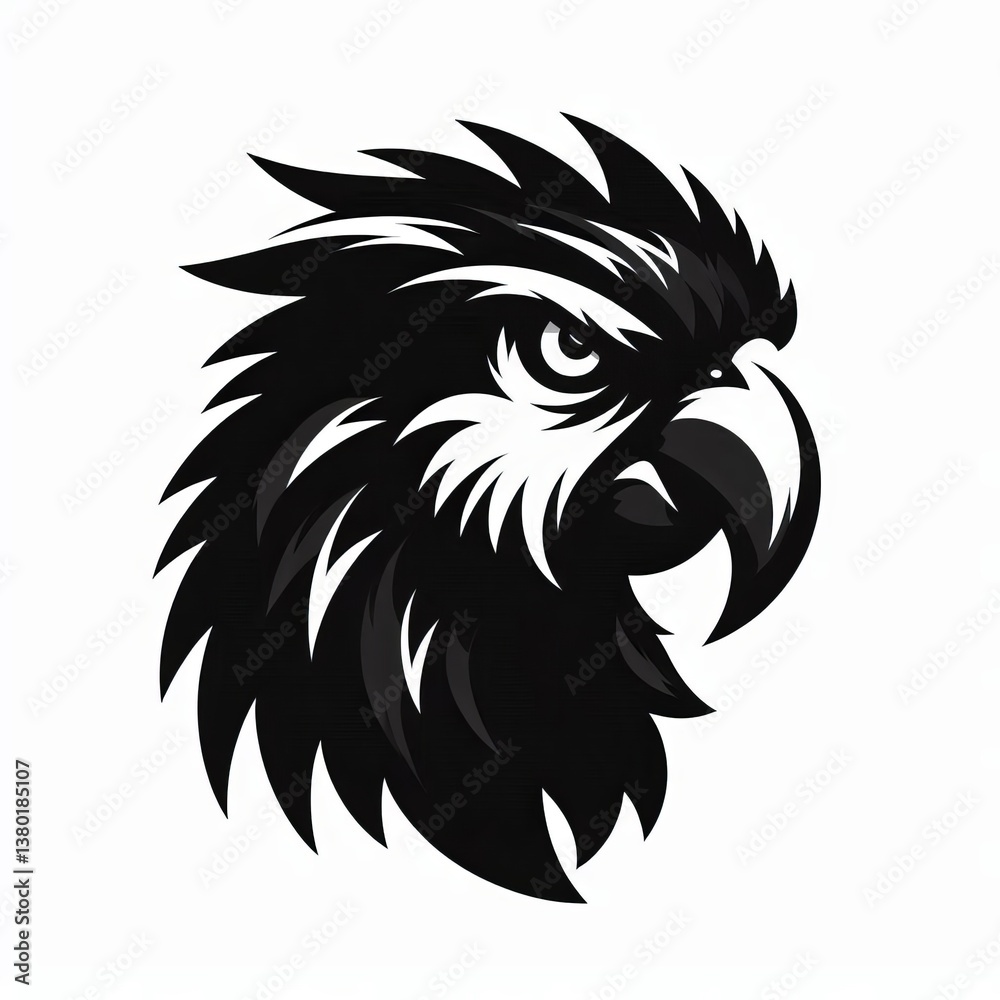 Obraz premium Minimalist Wildlife Illustration Featuring Bird Silhouettes
