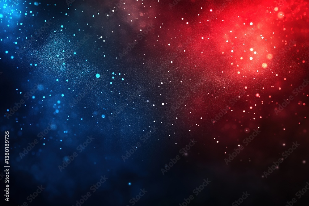 Vibrant Red and Blue Particle Explosion Vibrant Red and Blue Particle Explosion
