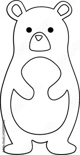 Bear illustration. 