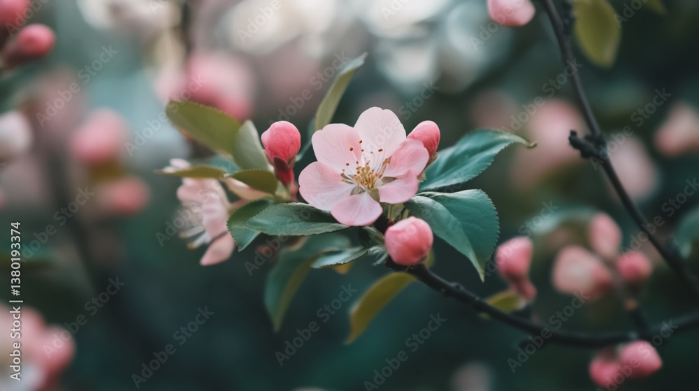 Obraz premium Closeup of spring blossom flower
