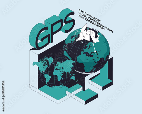 vector illustrative poster that celebrates global communication technology . Showcase a world travel by advanced communication systems.