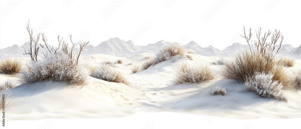 PNG Snow in oasis desert landscape nature ground environment.