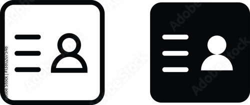 Essential contacts icons set. icons set.