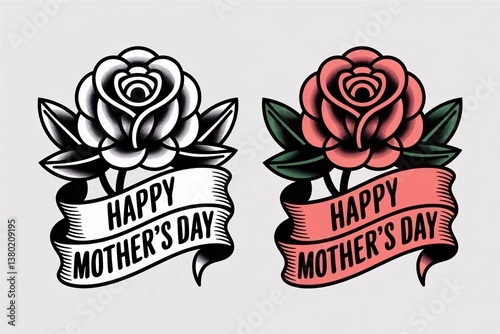 Stunning Mother’s Day Rose Tattoo Designs Featuring Elegant Floral Artwork and Heartfelt Messages—Express Love, Appreciation, and Gratitude with Meaningful Ink That Honors the Special Bond Between Mot photo
