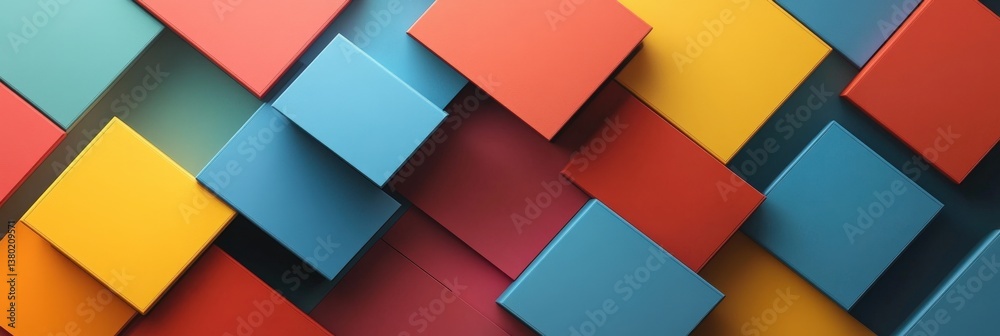 A vibrant abstract composition showcasing overlapping colorful geometric shapes arranged in a dynamic pattern, creating a lively and energetic visual aesthetic suitable for modern design projects A vibrant abstract composition showcasing overlapping colorful geometric shapes arranged in a dynamic pattern, creating a lively and energetic visual aesthetic suitable for modern design projects