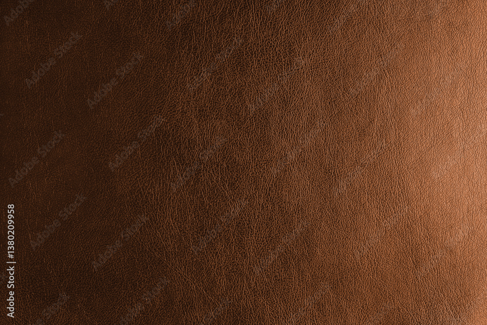Glossy structure of genuine leather with gradient lighting effect, natural skin surface with embossing pattern. Artifical orange colored leatharette macro texture. Background, wallpaper, backdrop. Glossy structure of genuine leather with gradient lighting effect, natural skin surface with embossing pattern. Artifical orange colored leatharette macro texture. Background, wallpaper, backdrop.