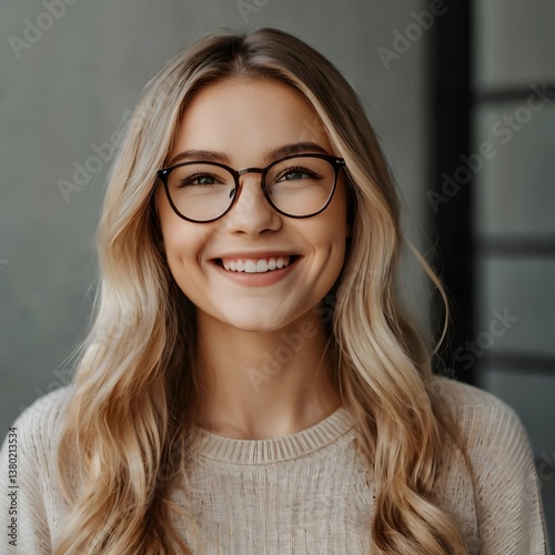 Wallpaper Mural Beautiful woman wearing glasses Businesswoman giving a presentation in business meeting  Torontodigital.ca