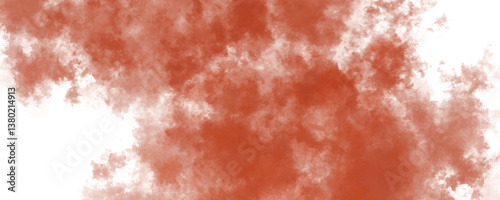 Organic and handmade watercolor wash in soft orange tones with a textured vintage finish

